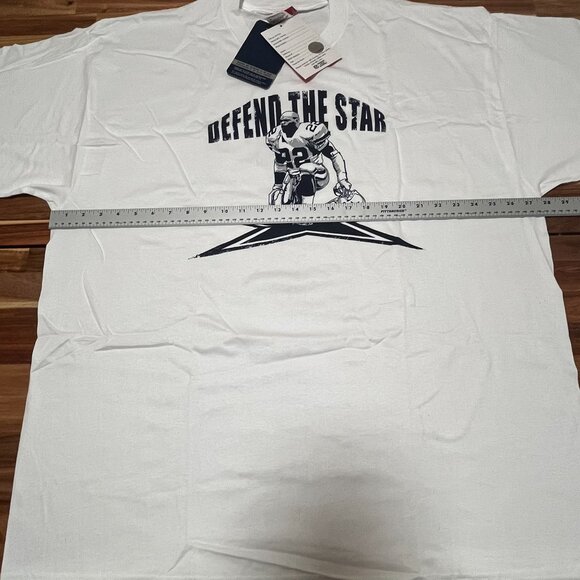 Vtg Reebok Emmitt Smith All-Time Rushing Leader T Shirt Cowboys NFL 2XL New Y2K - Picture 7 of 12